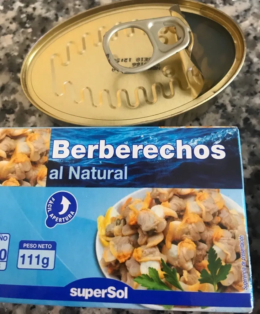 Berberechos al natural