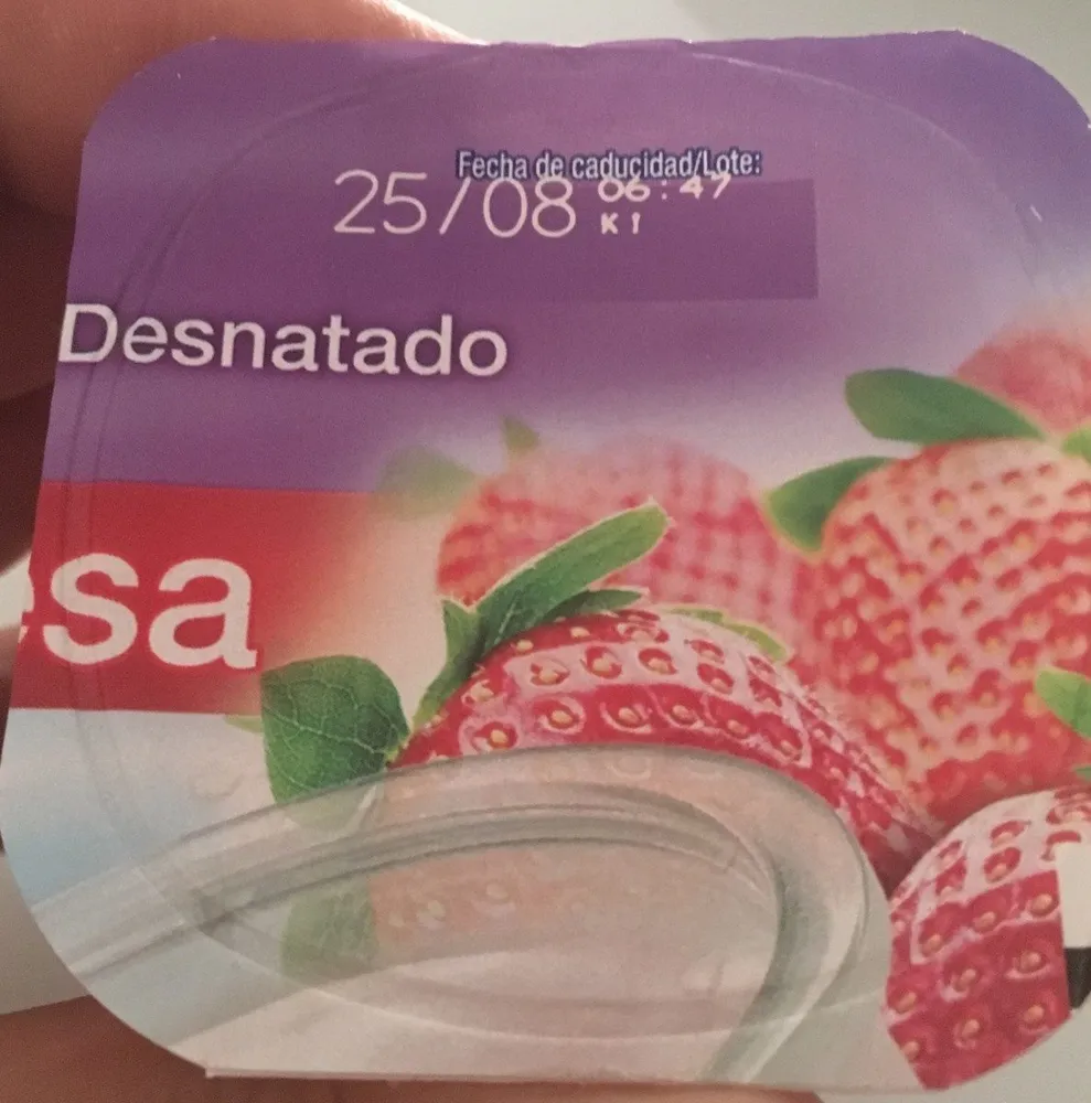 Yogur desnatado