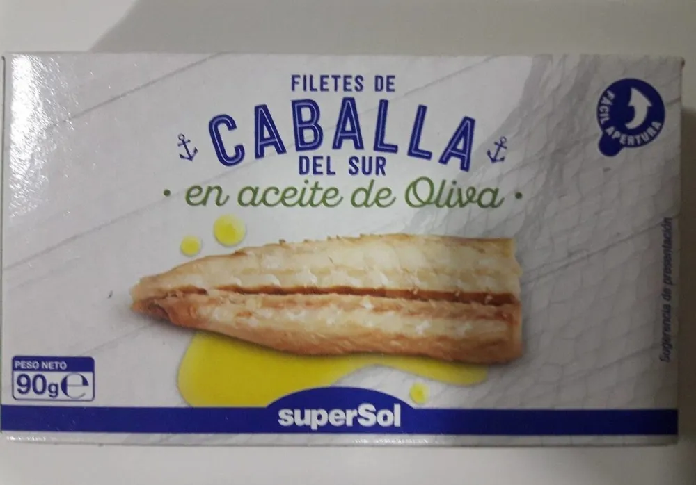 Filetes de caballa del sur en aceite de oliva