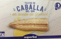 Filetes de caballa del sur en aceite de girasol