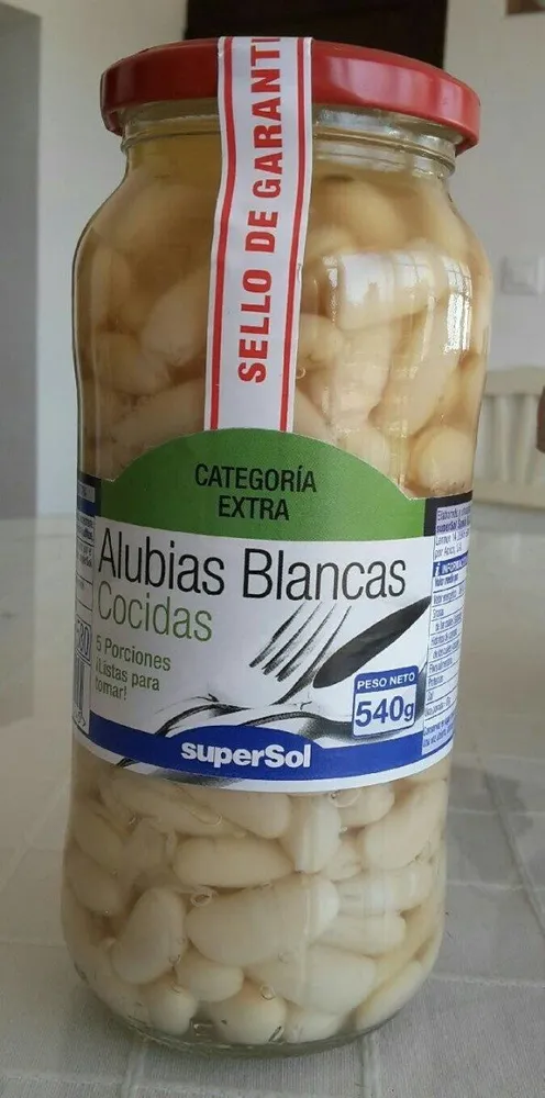 Alubias cocidas blancas