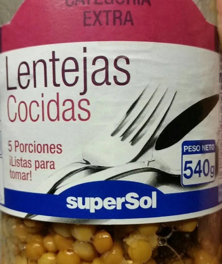 Lentejas cocidas