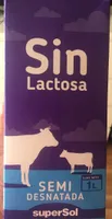 Leche semidesnatada sin lactosa