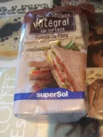 Pan de sándwich integral sin corteza