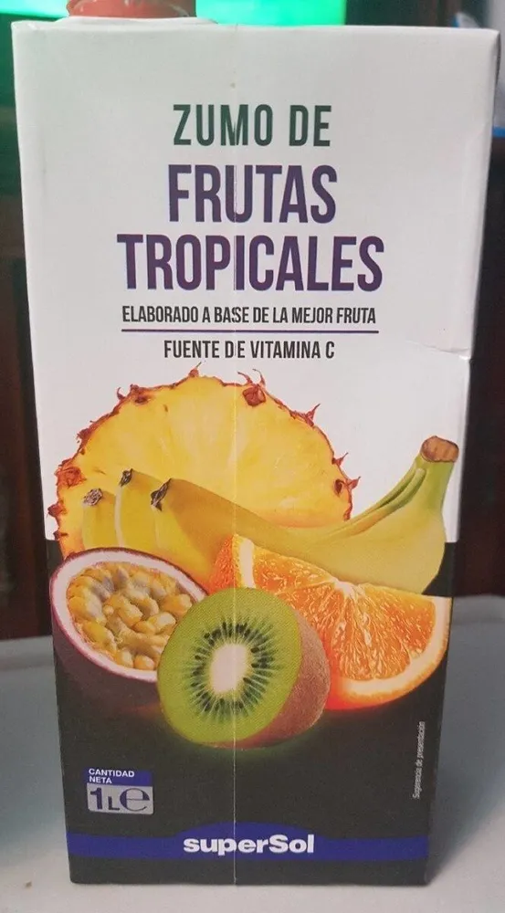 Zumo frutas tropicales