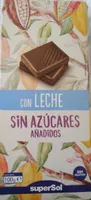 Chocolate con leche sin azúcares añadidos