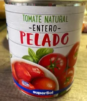 Tomate natural entero pelado