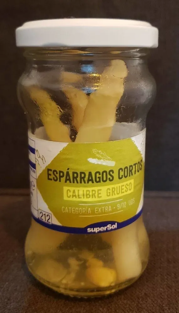 Espárragos cortos calibre grueso