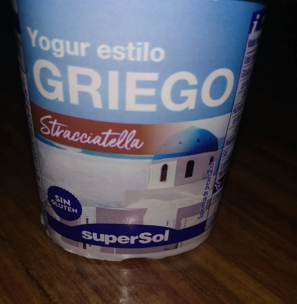 Yogur griego straciatella
