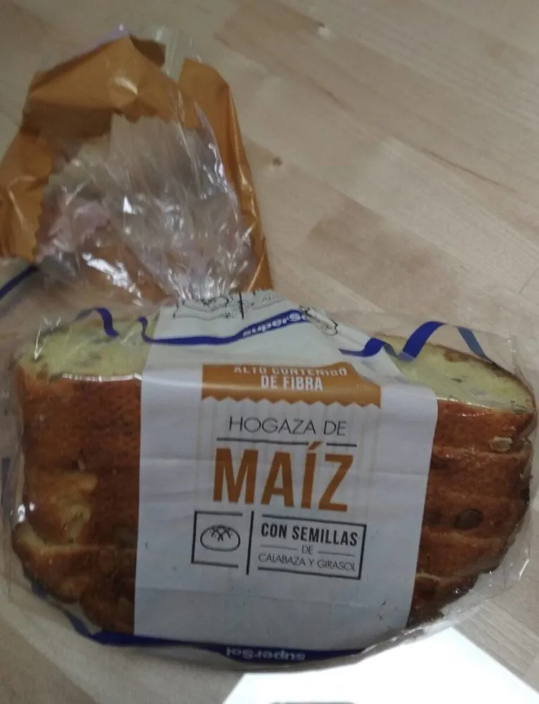Hogaza de Maíz con semillas de calabaza y girasol