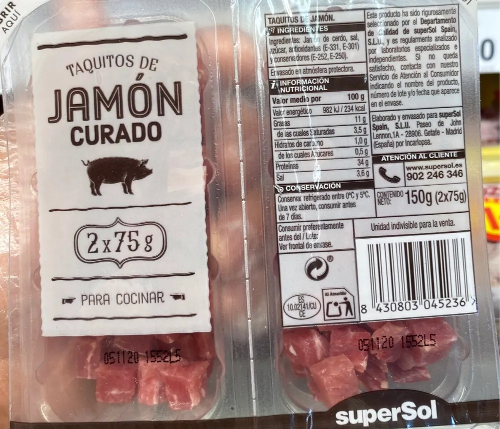 taquitos de jamon curado