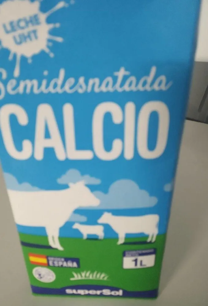 Leche semi con calcio
