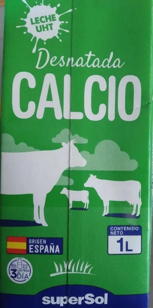 Leche Desnatada Calcio