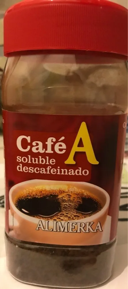 Café soluble descafeinado
