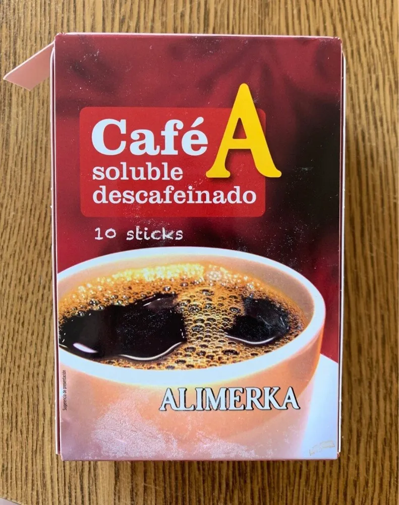 Cafe soluble descafeinado