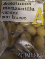 Aceitunas manzanilla verdes con hueso
