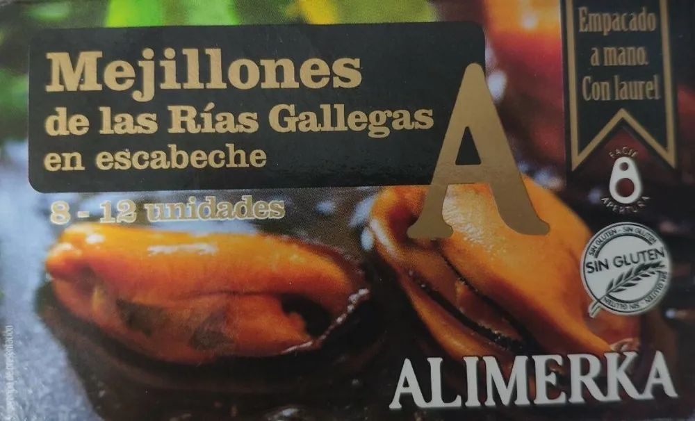Mejillones de las rías gallegas en escabeche