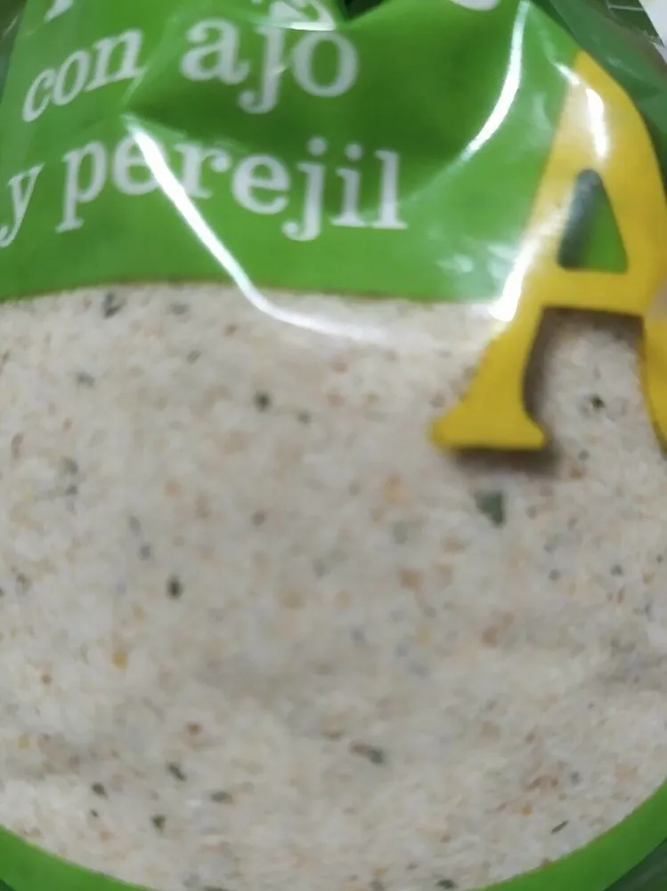 Pan rallado con ajo y perejil