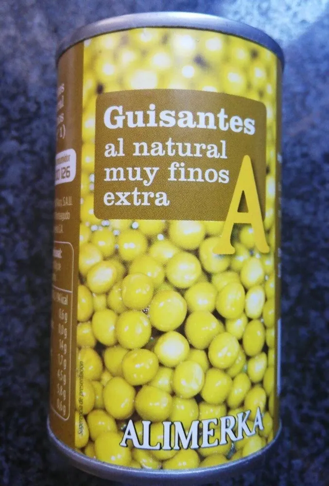 Guisantes al natural muy finos extra