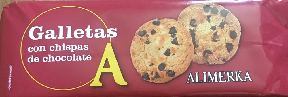 Galletas con chispas de chocolate