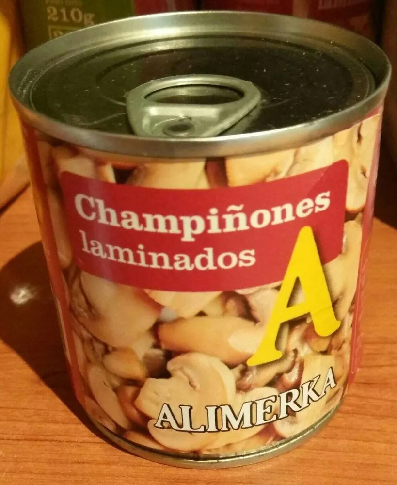 Champiñones laminados