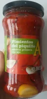 Pimientos del piquillo enteros con ajo