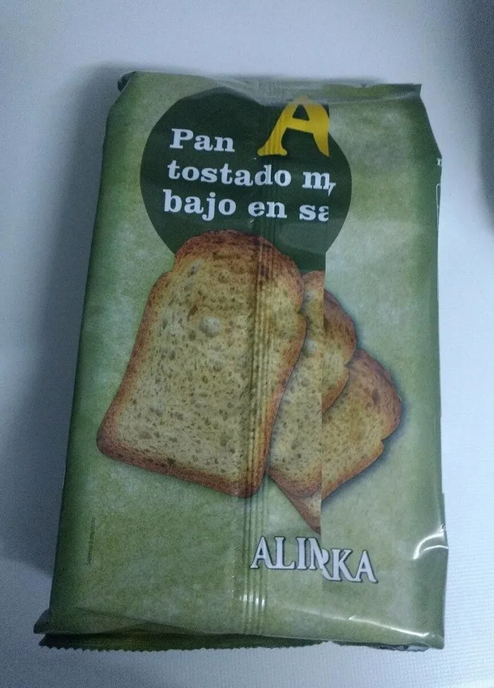 Pan tostado muy bajo en sal