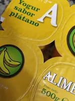 Yogur sabor plátano