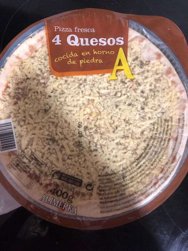 Pizza fresca 4 quesos