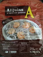 Alijulas al ajillo con gambas