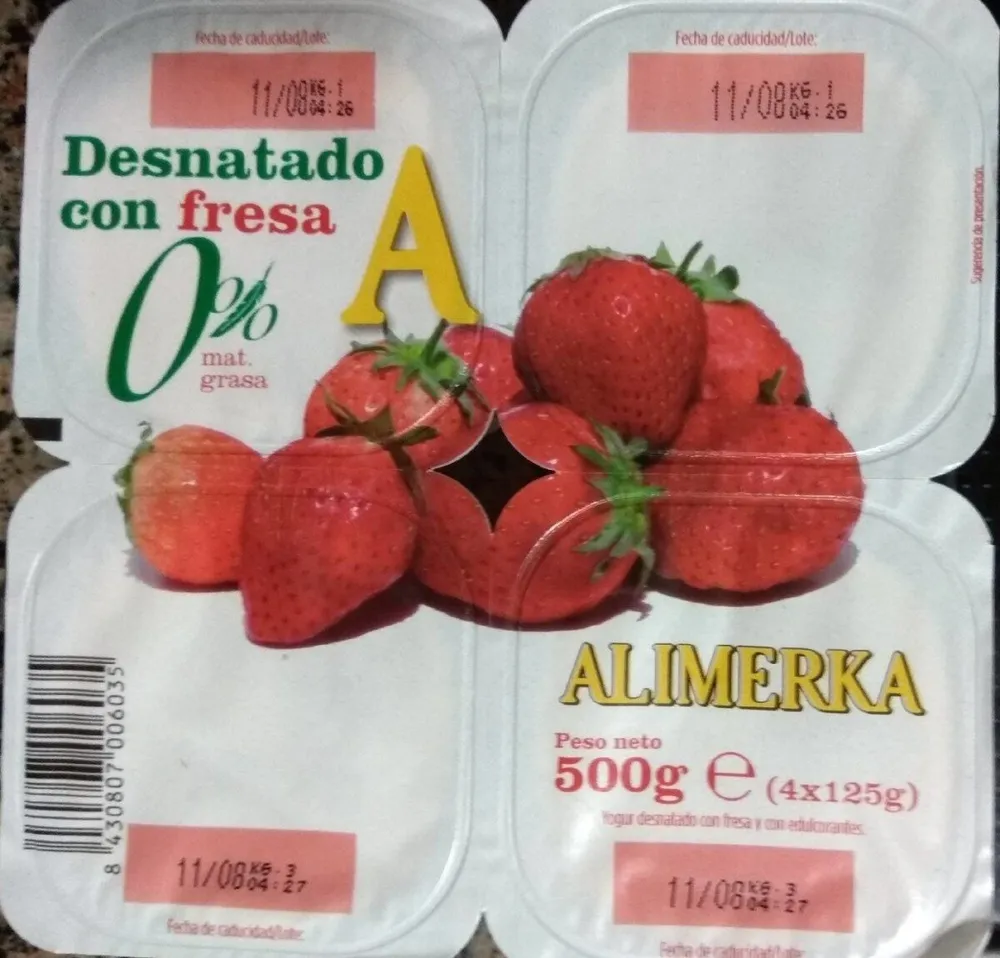 Desnatado con fresa 0%