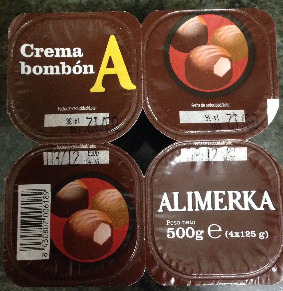 Crema bombón