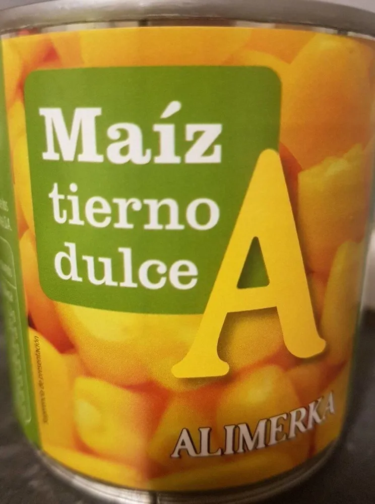Maíz tierno dulce