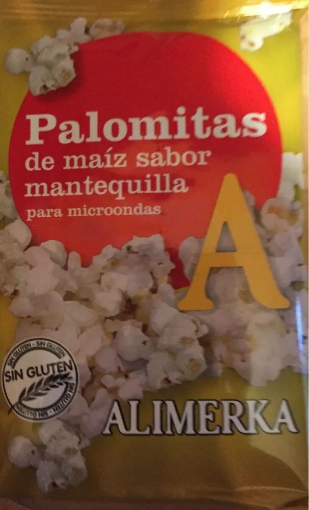 Palomitas de maíz sabor mantequilla para microondas