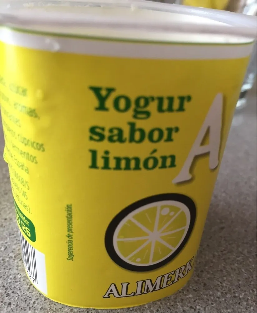 Yogur sabor limón