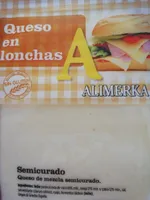 Queso semicurado en lonchas