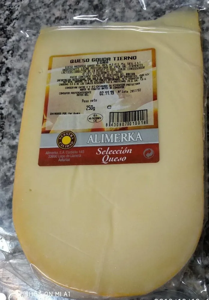 Queso gouda tierno