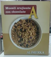 Muesli crujiente con chocolate