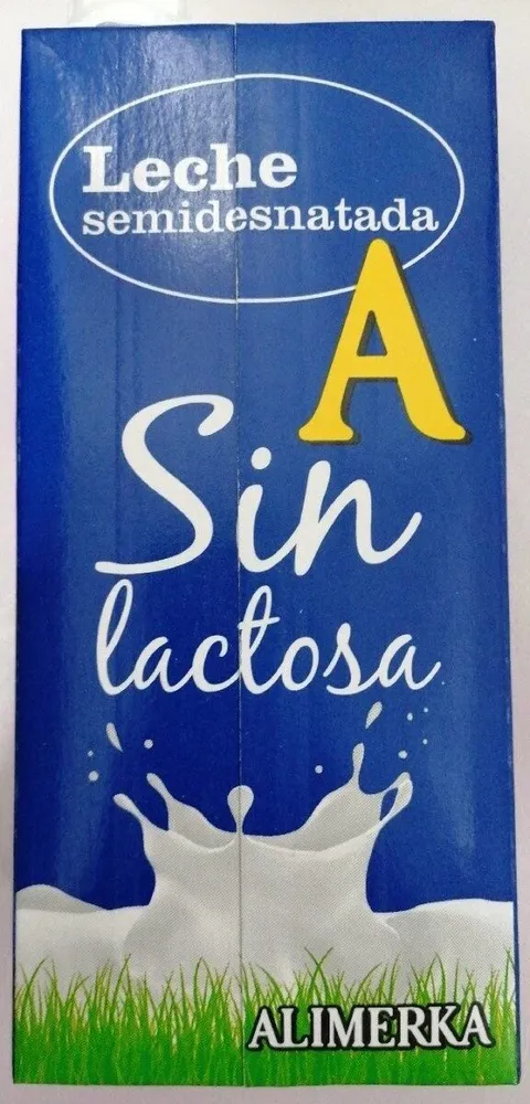 Leche semidesnatada sin lactosa