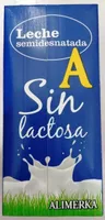 Leche semidesnatada sin lactosa