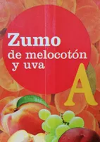 Zumo de melocoton y uva