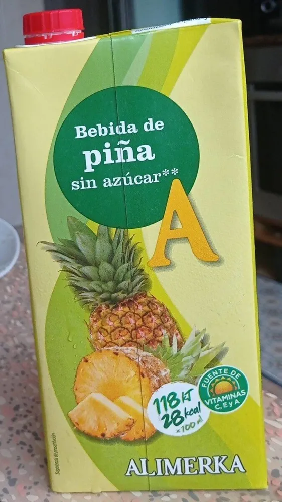 Bebida de piña - sin azúcar