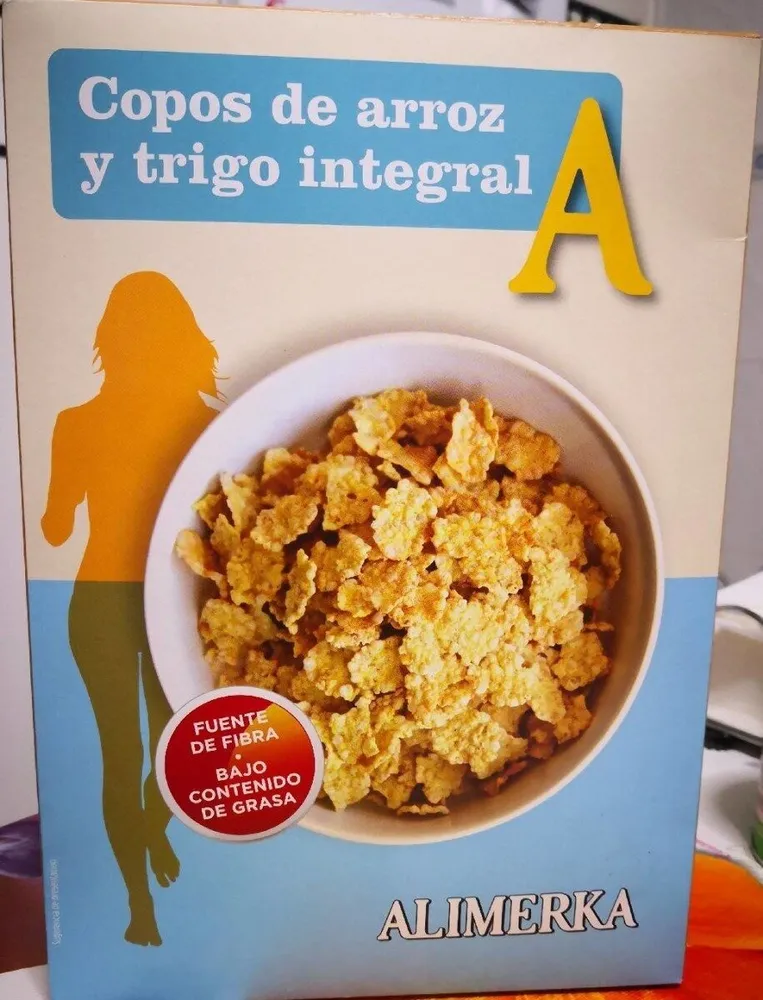 Copos de arroz y trigo integral