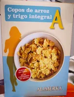 Copos de arroz y trigo integral