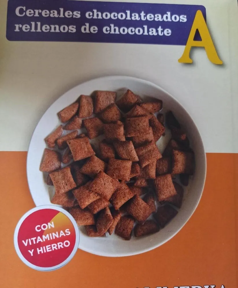 Cereales chocolateados rellenos de chocolate