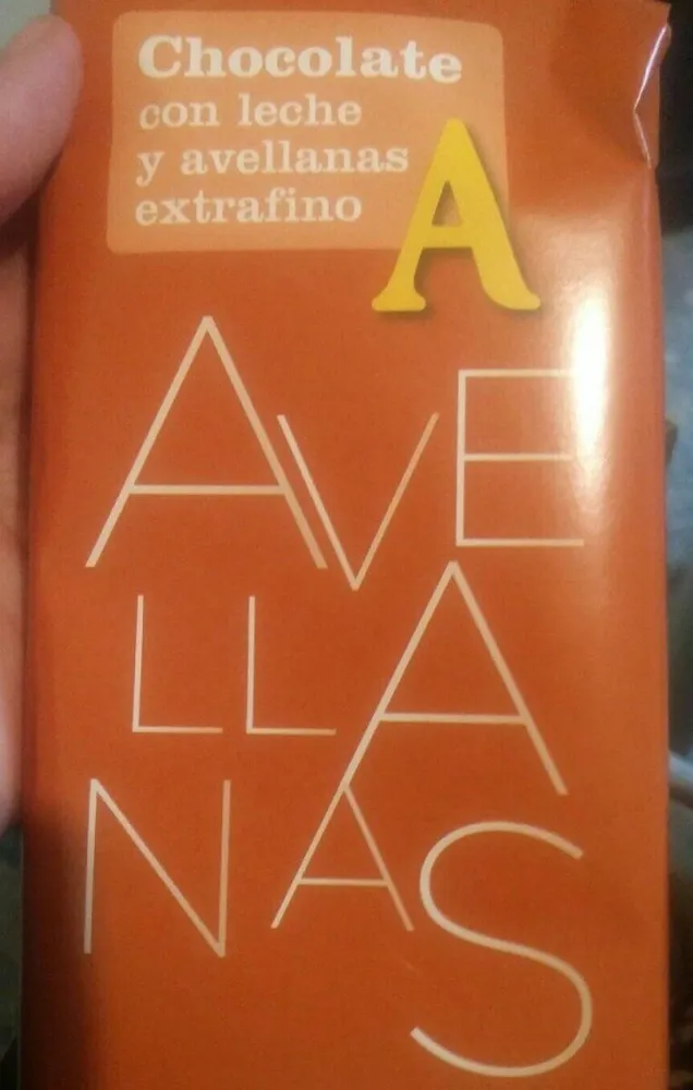 Chocolate con leche y avellanas extrafino