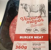 Hamburguesas vacuno mayor