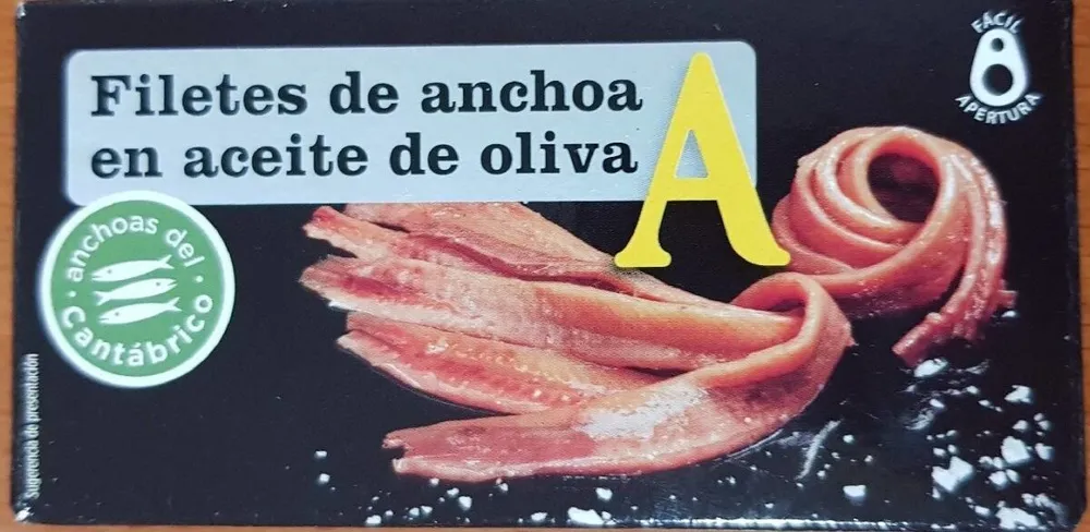 Filetes de anchoa en aceite de oliva