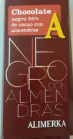 Chocolate negro 55% de cacao con almendras