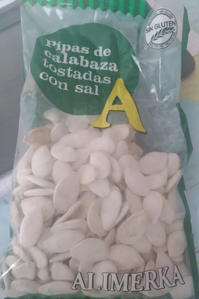 Pipas de calabaza tostadas con sal